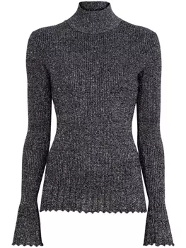 Proenza Schouler White Label джемпер Avery с эффектом металлик, черный