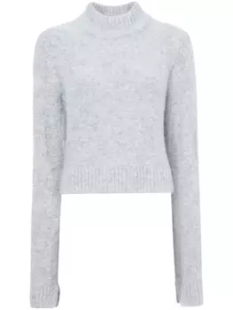 Proenza Schouler White Label джемпер Brigitt с высоким воротником, серый