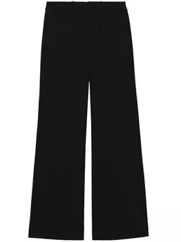 Proenza Schouler White Label high-waisted cropped trousers, черный