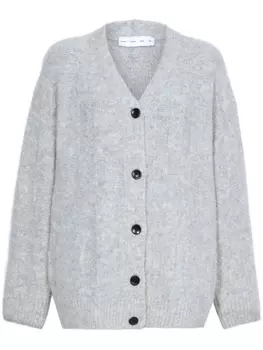 Proenza Schouler White Label кардиган Alana с V-образным вырезом, серый