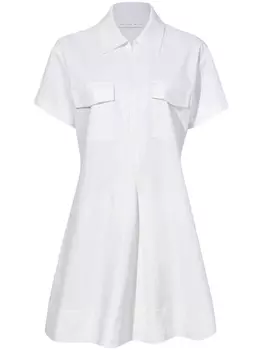Proenza Schouler White Label короткое платье Carmine на молнии, белый