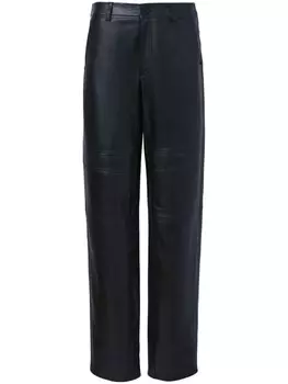 Proenza Schouler White Label кожаные брюки Smyth, черный