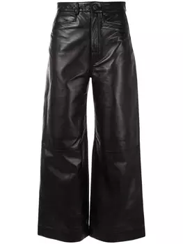 Proenza Schouler White Label кюлоты с завышенной талией, черный