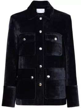 Proenza Schouler White Label куртка-рубашка с косым воротником, черный