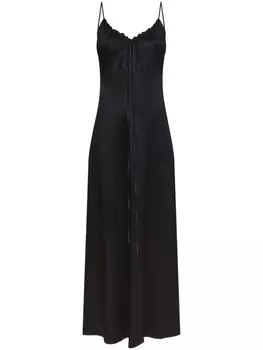 Proenza Schouler White Label платье макси Dobby с вырезами, черный