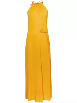 Proenza Schouler White Label платье макси из джерси с вырезом халтер, желтый