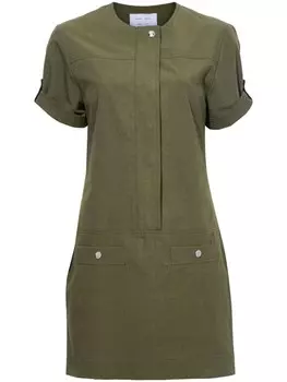 Proenza Schouler White Label платье мини с короткими рукавами, зеленый