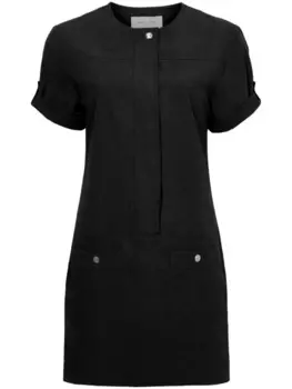 Proenza Schouler White Label платье мини с короткими рукавами, черный