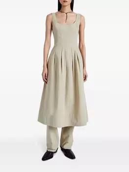 Proenza Schouler White Label платье со складками, нейтральный цвет