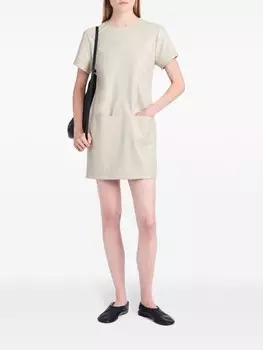 Proenza Schouler White Label платье Sonny из искусственной кожи, серый