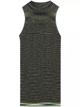 Proenza Schouler White Label Space Dye ribbed-knit top, синий