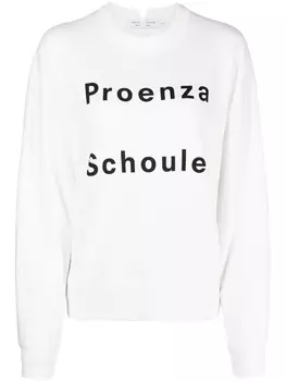 Proenza Schouler White Label толстовка с логотипом, белый