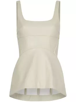 Proenza Schouler White Label топ-бюстье с баской, нейтральный цвет