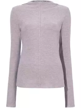 Proenza Schouler White Label топ Charlie со сборками, серый