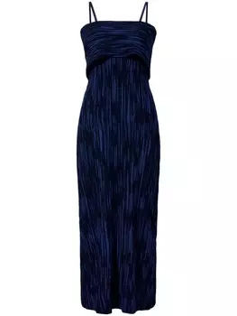 Proenza Schouler White Label трикотажное платье макси в рубчик, синий