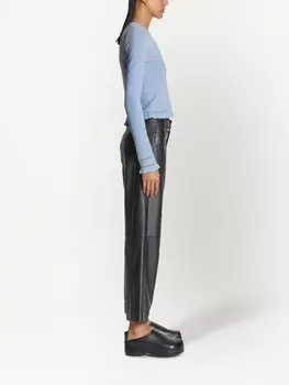 Proenza Schouler White Label трикотажный топ с расклешенными манжетами, синий