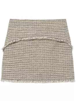 Proenza Schouler White Label твидовая юбка мини, желтый