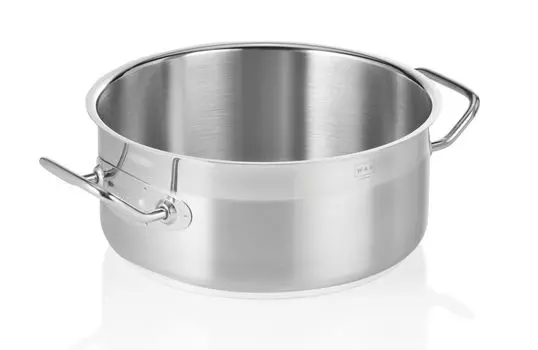 Профессиональная кастрюля из нержавеющей стали, жаровня с крышкой, 4,5 л, xВ: 24 x 11 см WAS Germany