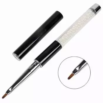 Профессиональная кисть для декорирования с кристаллами, длина щетины 9 мм Maxim