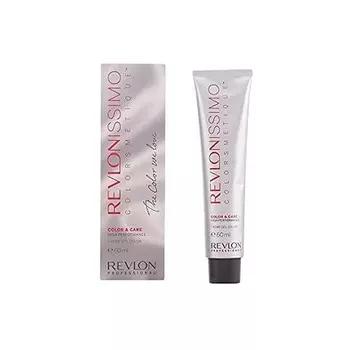 Профессиональная краска для волос Revlonissimo Colorsmetique Color&Care Cremegel 60 мл 6,35 темно-русый янтарный