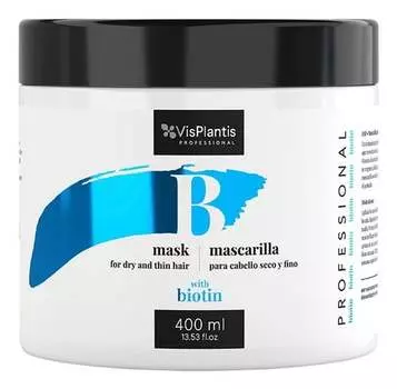 Профессиональная маска для сухих и тонких волос с биотином, 400 мл Vis Plantis