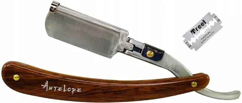 Профессиональная парикмахерская бритва для бритья и растушевки бритвенными лезвиями Gepard