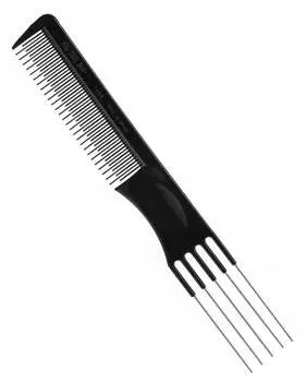 Профессиональная парикмахерская расческа с металлической вилкой EUROSTILL, Poniks