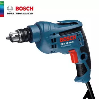 Профессиональная ручная электрическая дрель Bosch GBM10RE, электрический инструмент с регулировкой скорости вперед и назад, оригинальная электрическая отвертка