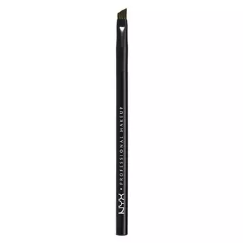 Профессиональная щетка угловая 19 - угловая щетка для бровей с эргономичной формой для точного применения, Nyx Professional Makeup