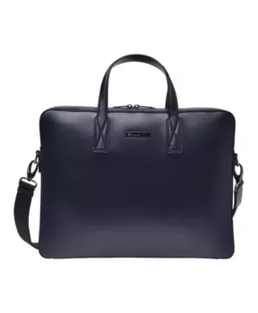 Профессиональная сумка из темной кожи. Baldinini, синий