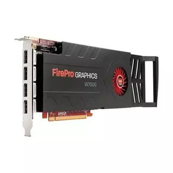Профессиональная видеокарта Dell AMD FirePro W7000, 4 ГБ, черный