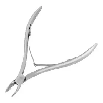 Профессиональные кусачки для кутикулы с 2 серебряными пружинами 4 мм., AllePaznokcie