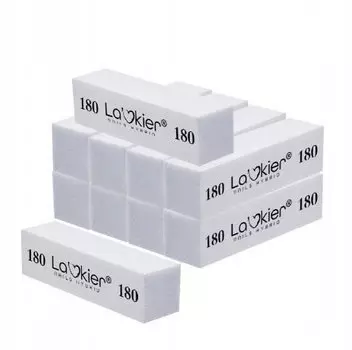 Профессиональные полировальные блоки Градация 180/180 Белый, 10 шт., La'kier