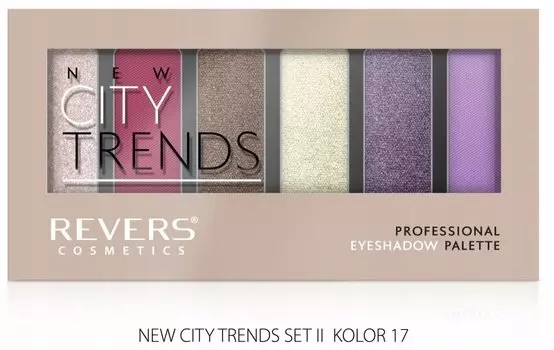Профессиональные тени для век 17 Revers City Trends Стойкие