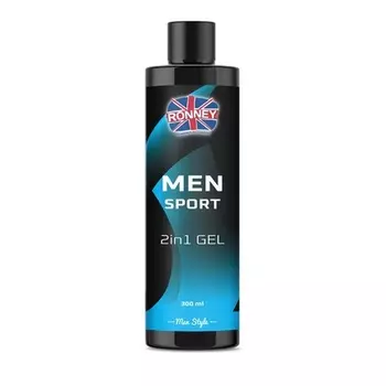 Профессиональный 2 в 1 шампунь и гель для душа Sport 300 мл Ronney