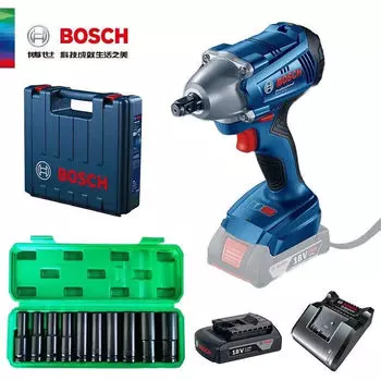 Профессиональный аккумуляторный гаечный ключ Bosch, ударный гайковерт, инструмент с литиевой батареей для домашнего использования