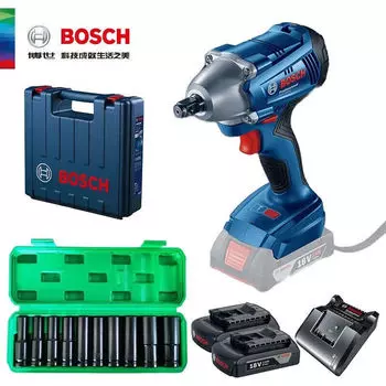 Профессиональный аккумуляторный гаечный ключ Bosch, ударный гайковерт, инструмент с литиевой батареей для домашнего использования