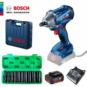 Гайковерт Bosch + насадки, аккумулятор, зарядное устройство