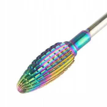 Профессиональный кобальт-вольфрамовый резак Радуга модель Пламя 1 М 3/32", AllePaznokcie