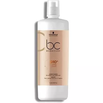 Профессиональный кондиционер Bonacure Q10 Time Restore Ageless Taming Conditioner 1л, Schwarzkopf