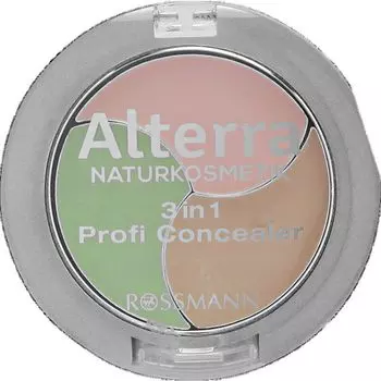 Профессиональный консилер 3 в 1 Alterra NATURKOSMETIK, 1 шт.
