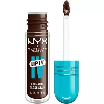 Профессиональный макияж Lip IV Увлажняющий блеск-пятно - до 12 часов NYX