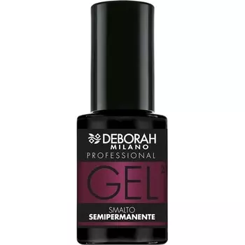 Профессиональный полуперманентный лак для ногтей Deborah Milano № 21, бордовый, с эффектом объема, стойкий, для интенсивных и блестящих ногтей, 4,5 мл