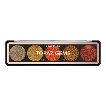 Profusion, Topaz Gems Eyeshadow, палетка из 5 теней для век