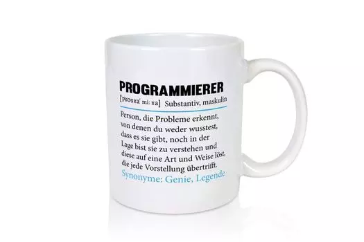 Программист | Разработчик программного обеспечения | Профессия | Поговорка - Чашка Белая LieblingsPrint24