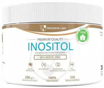 Progress Labs, Inositol, инозитол и витамин B, 250 г
