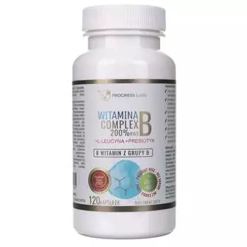 Progress Labs, Комплекс витаминов B 200%, 120 капсул