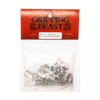 Прогрессирующий легионер со шлемом Coolus и гладиусом, Gripping Beast Miniatures - Republican Roman (28mm)