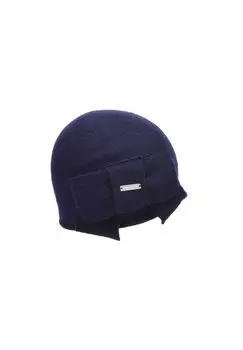 Прогулочная шапка с бантом 18527-0 SEEBERGER, цвет Marine One Size