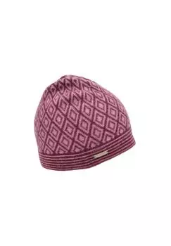 Прогулочная шапка с графическим рисунком 19280-0 SEEBERGER, цвет Rosewood Burgund One Size